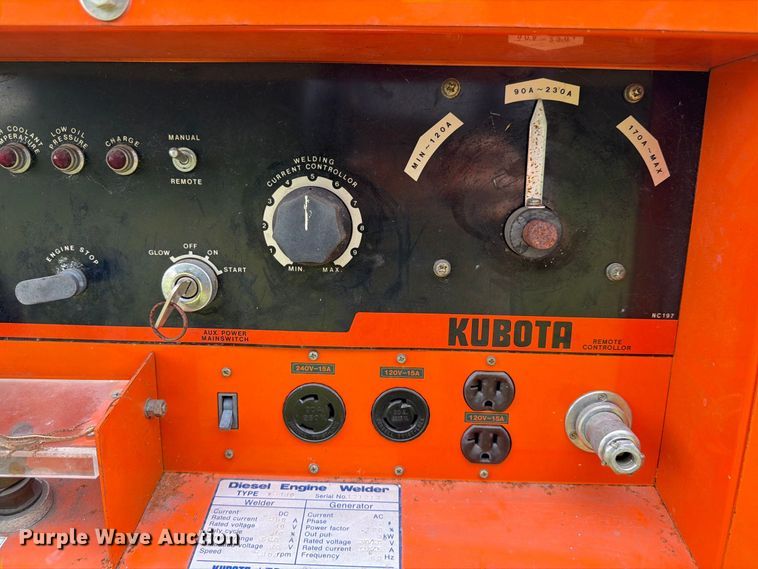 image for item DV7383 Kubota W-330 welder/generator