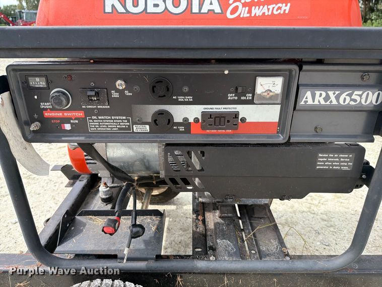image for item DV7387 Kubota ARX6500 generator