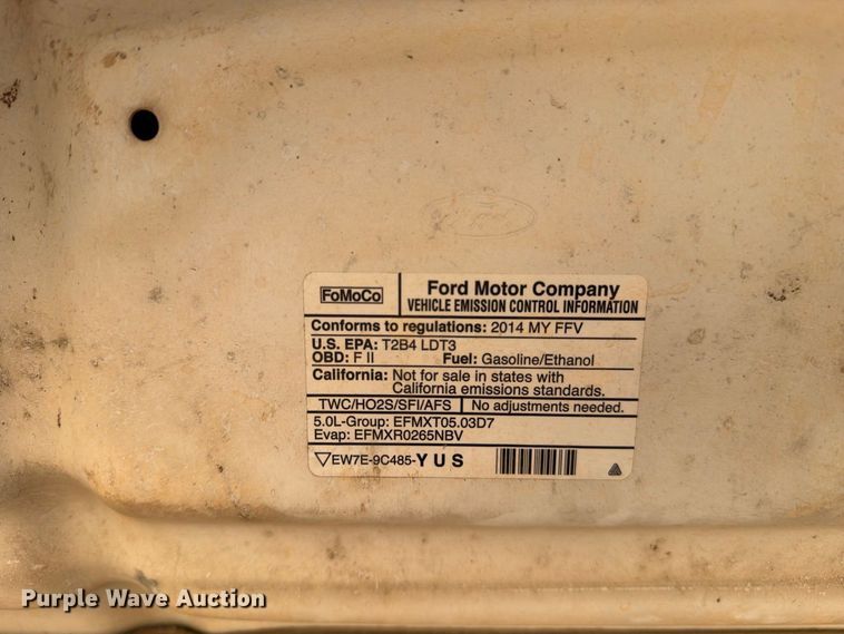 image for item DV8664 2014 Ford F150 Crew Cab pickup truck