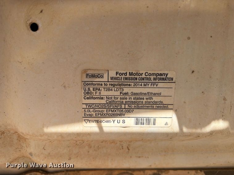 image for item DV8665 2014 Ford F-150 Crew Cab pickup truck