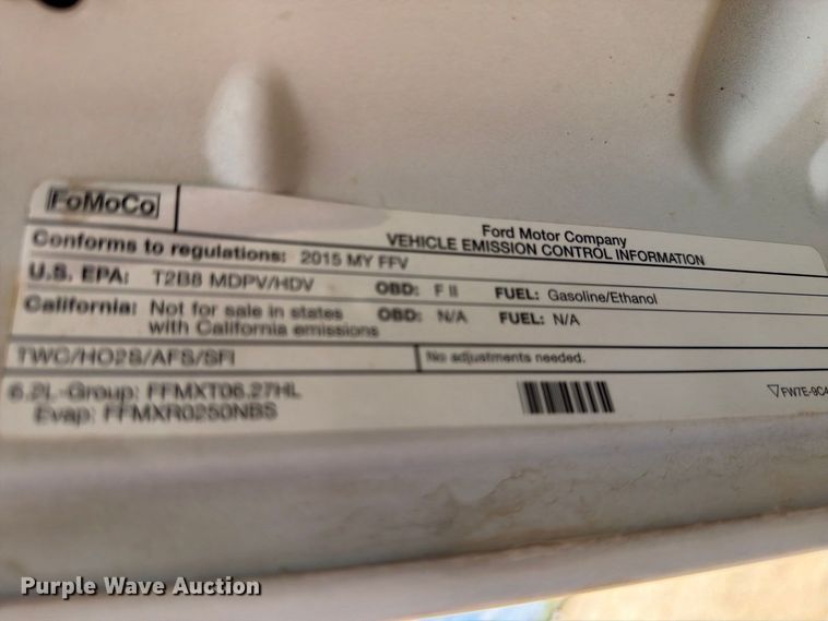 image for item DV8666 2015 Ford F250 Super Duty Crew Cab pickup truck