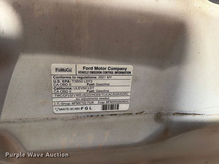 image for item DV8671 2021 Ford F150 Crew Cab pickup truck