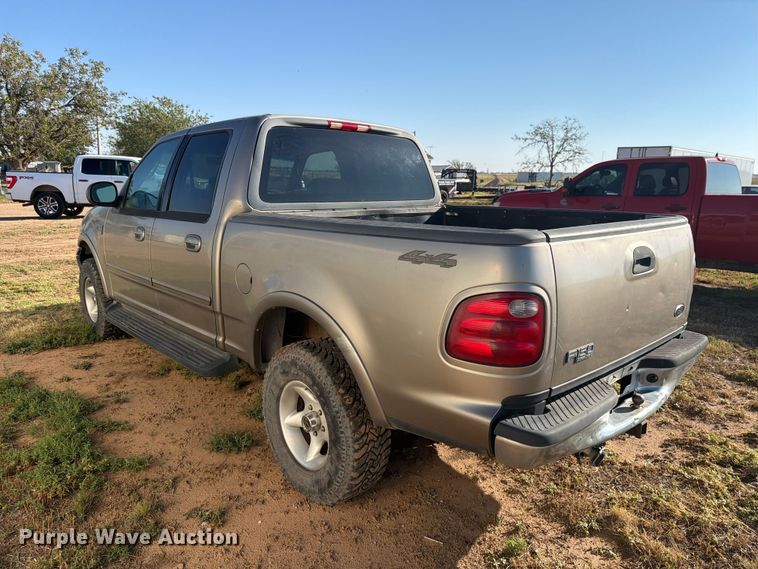 image for item DV8672 2002 Ford F150 Crew Cab pickup truck