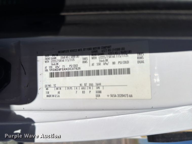 image for item DV8717 2019 Ford E450 refrigerated delivery truck