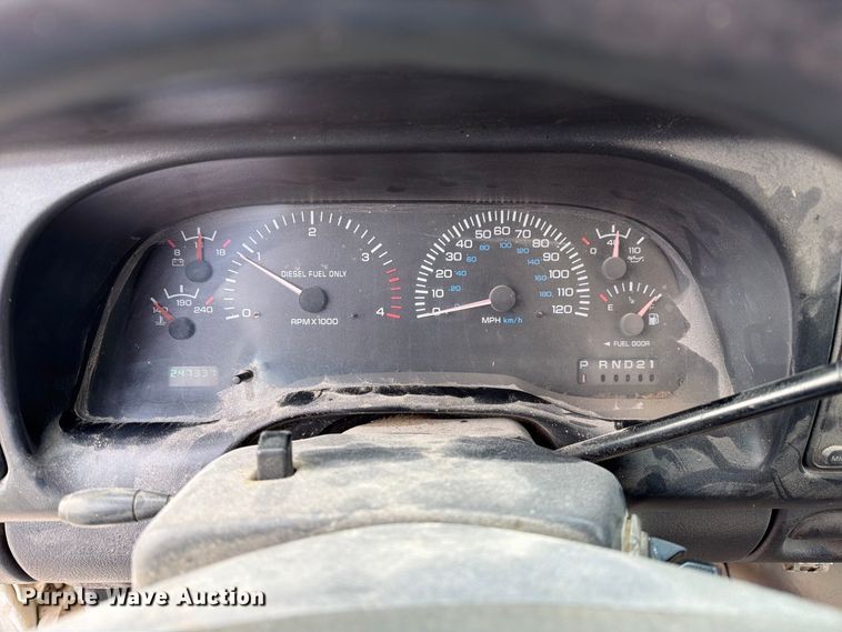 image for item DZ4897 1999 Dodge Ram 3500 flatbed pickup truck