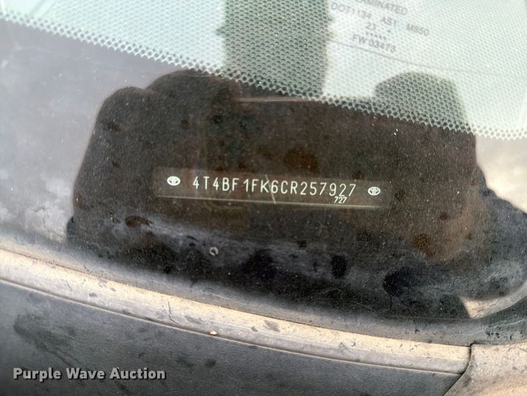 image for item EA0569 2012 Toyota Camry 