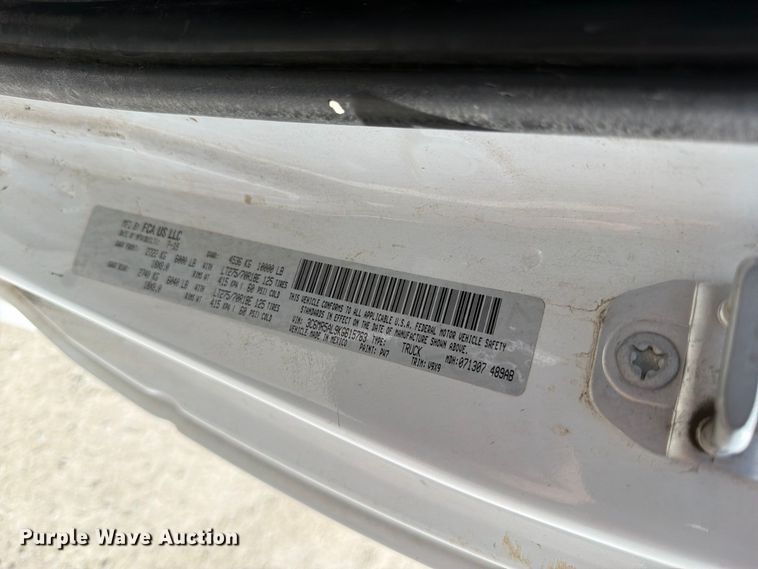 image for item ED0196 2019 RAM 2500 utility bed pickup truck