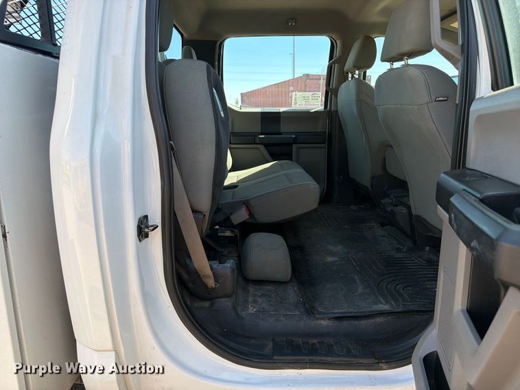 image for item ED0199 2017 Ford F350 Super Duty Crew Cab utility bed pickup truck