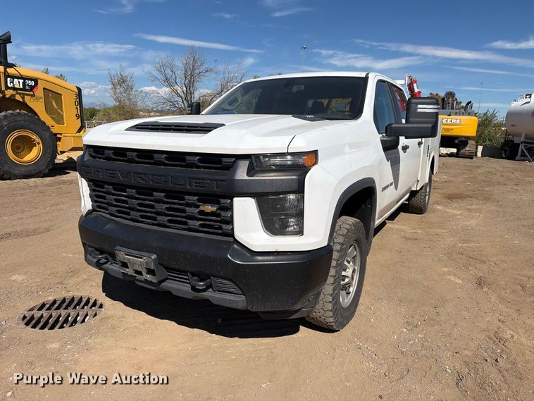 image for item ED0200 2020 Chevrolet Silverado 2500 Crew Cab utility bed pickup truck