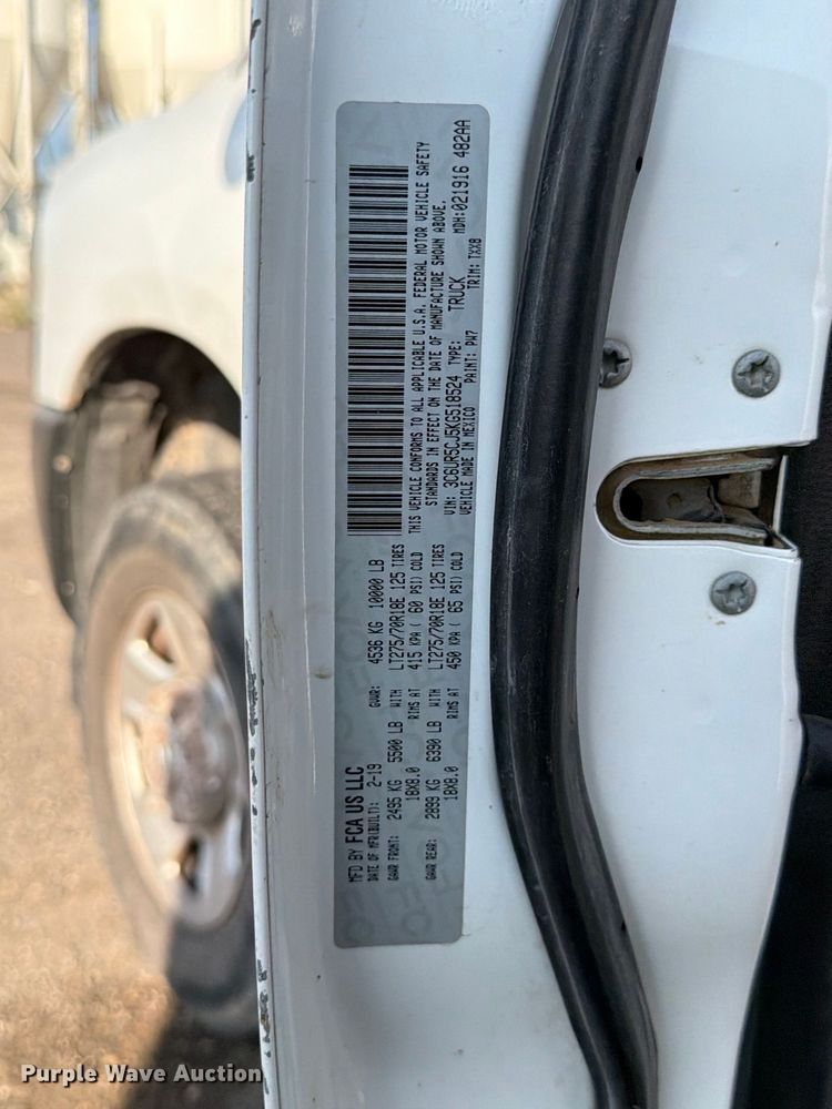 image for item ED5021 2019 RAM 2500 Crew Cab pickup truck