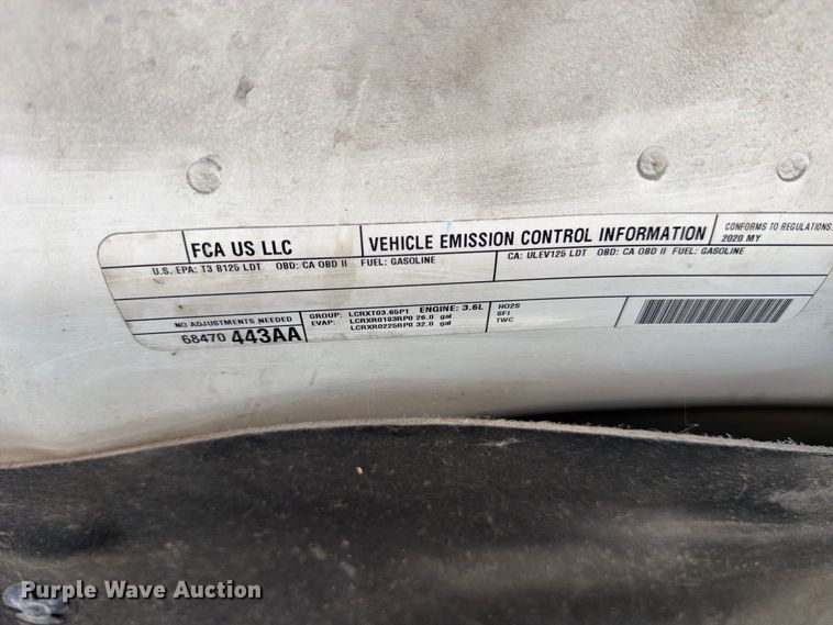 image for item ED5022 2020 RAM 1500 pickup truck