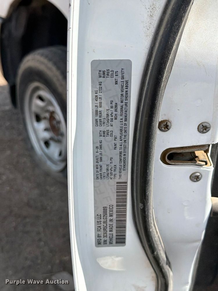 image for item ED5026 2020 RAM 2500 Crew Cab pickup truck