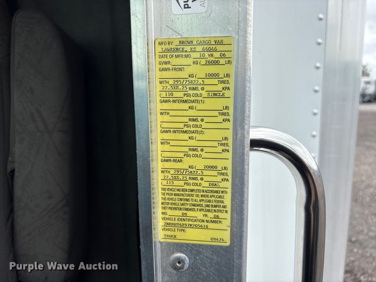 image for item EG8987 2007 Kenworth T300 box truck