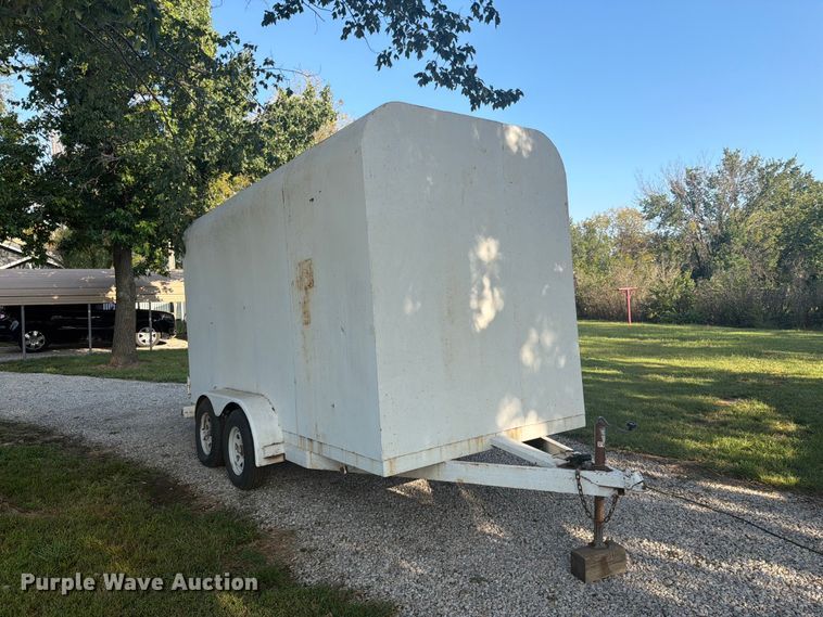 image for item EI7696 2026 Shop built  enclosed cargo trailer with K-Former seamless siding machine