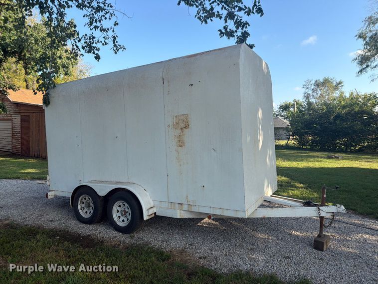 image for item EI7696 2026 Shop built  enclosed cargo trailer with K-Former seamless siding machine