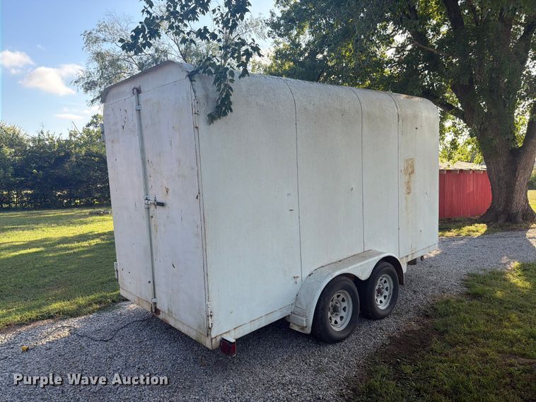 image for item EI7696 2026 Shop built  enclosed cargo trailer with K-Former seamless siding machine