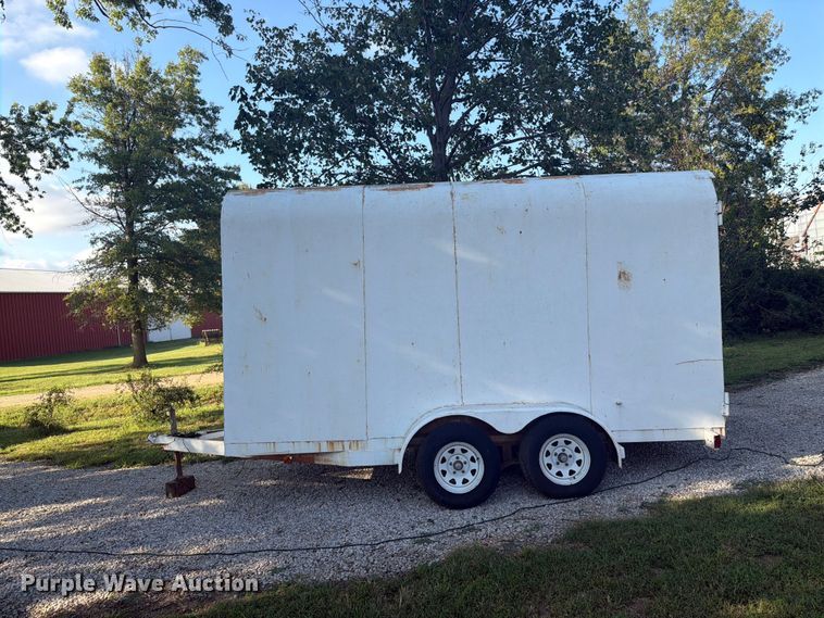 image for item EI7696 2026 Shop built  enclosed cargo trailer with K-Former seamless siding machine