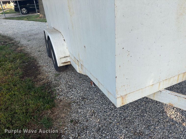 image for item EI7696 2026 Shop built  enclosed cargo trailer with K-Former seamless siding machine