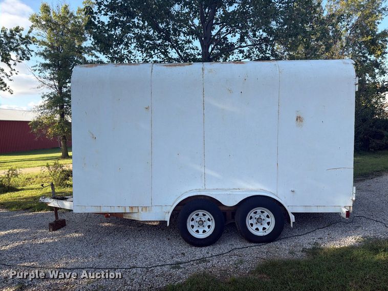 image for item EI7696 2026 Shop built  enclosed cargo trailer with K-Former seamless siding machine