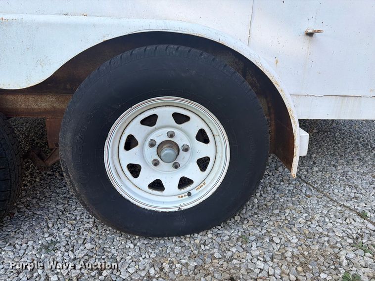 image for item EI7696 2026 Shop built  enclosed cargo trailer with K-Former seamless siding machine
