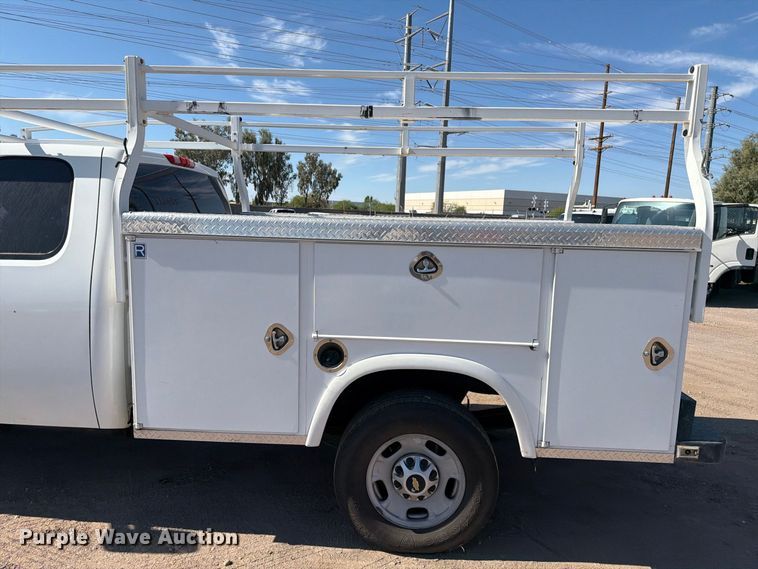 image for item EL2560 2013 Chevrolet Silverado 2500HD Ext. Cab utility bed pickup truck