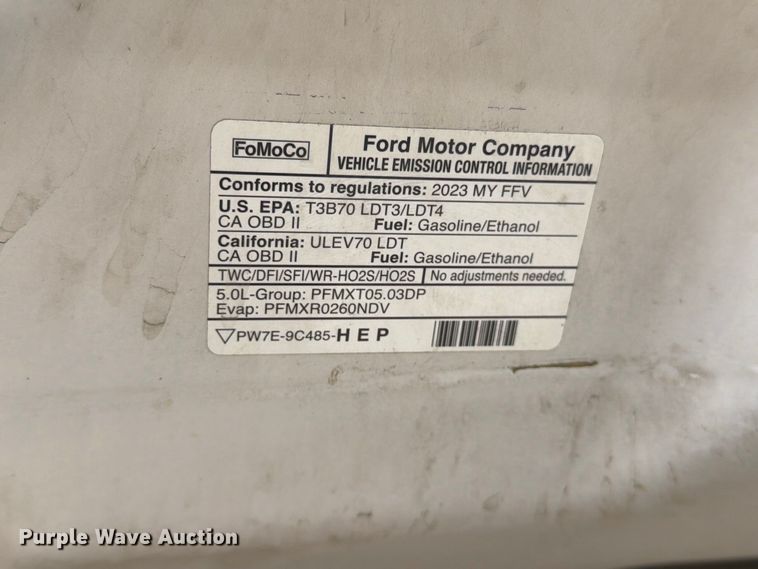 image for item EP7681 2023 Ford F150 Crew Cab pickup truck