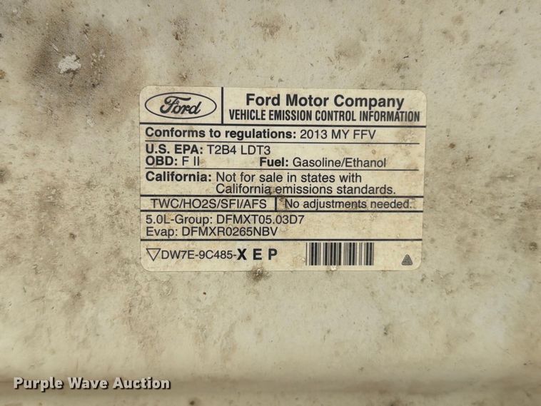 image for item EP7700 2013 Ford F150 Ext. Cab pickup truck