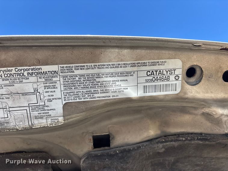 image for item ER3287 2004 Jeep Grand Cherokee Limited SUV