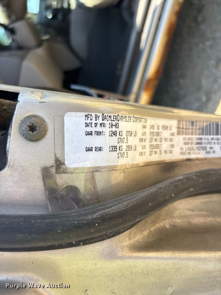 image for item ER3287 2004 Jeep Grand Cherokee Limited SUV