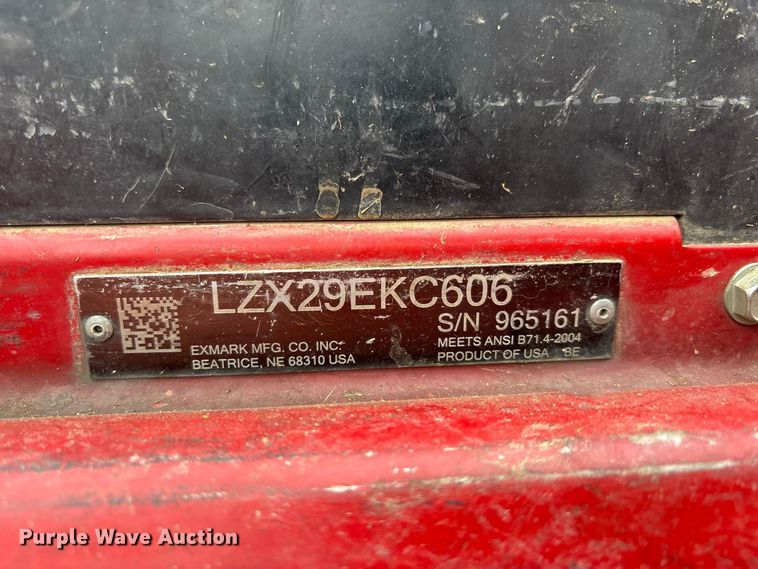 image for item ER3392 2011 eXmark X-Series Lazer Z ZTR lawn mower