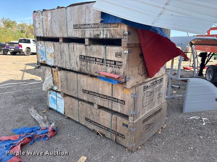 (4) 2024 Pioneer Valley MSC1220F livestock sheds