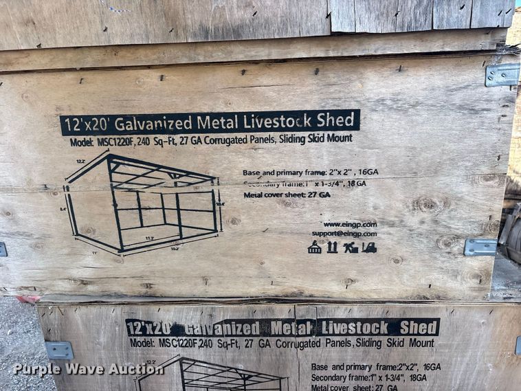 image for item ES8018 (4) 2024 Pioneer Valley MSC1220F livestock sheds
