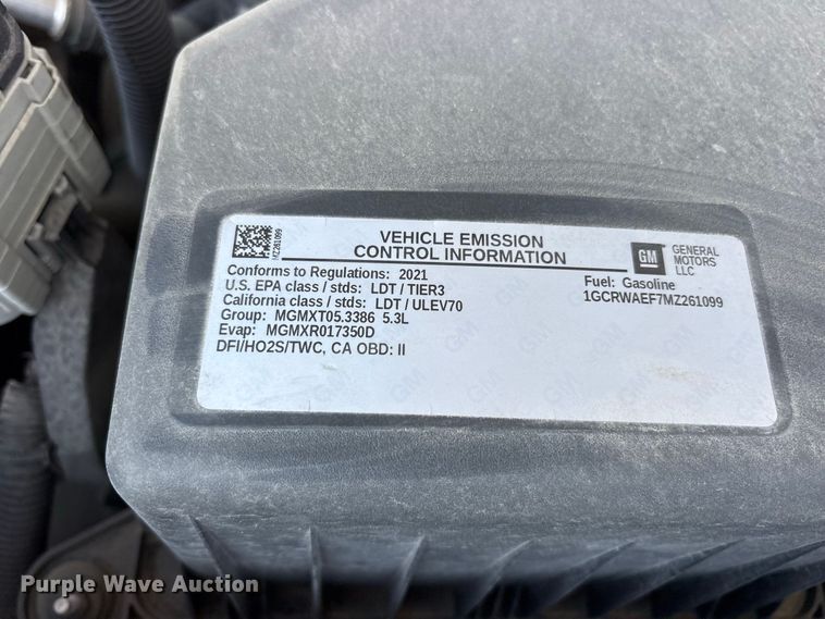 image for item ES8145 2021 Chevrolet Silverado 1500 Crew Cab pickup truck