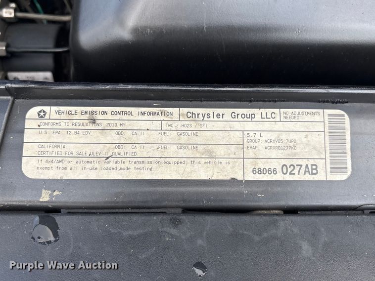 image for item EU0766 2010 Dodge Charger 