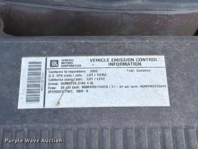 image for item EU0882 2009 Chevrolet Silverado 1500 pickup truck