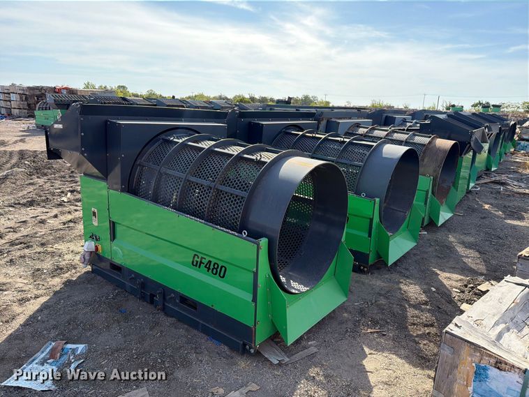 (12) Erie Industries GF480 trommel screens