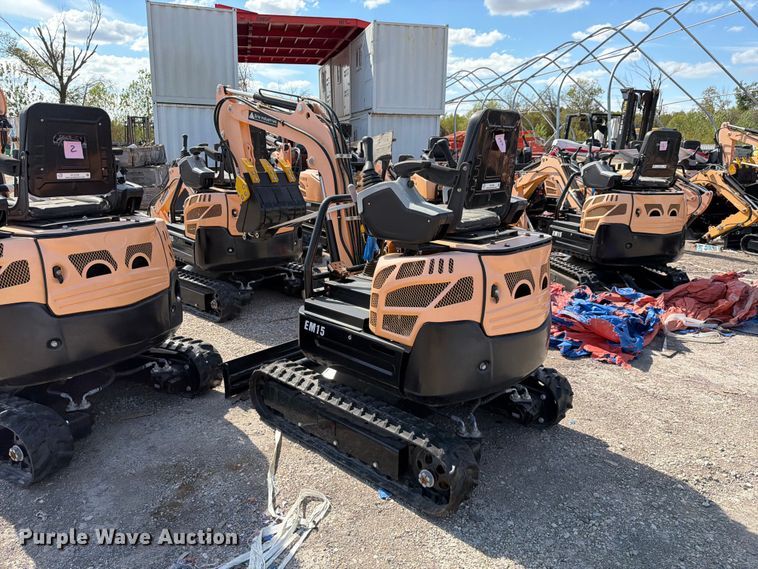 image for item EU1536 2024 Erie Industries EM15 mini excavator