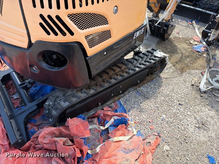 image for item EU1537 2024 Erie Industries EM15 mini excavator