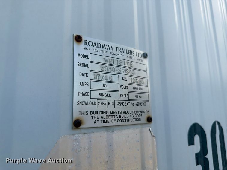 image for item EW2257 Roadway Trailers Wellsite skid mounted living quarters