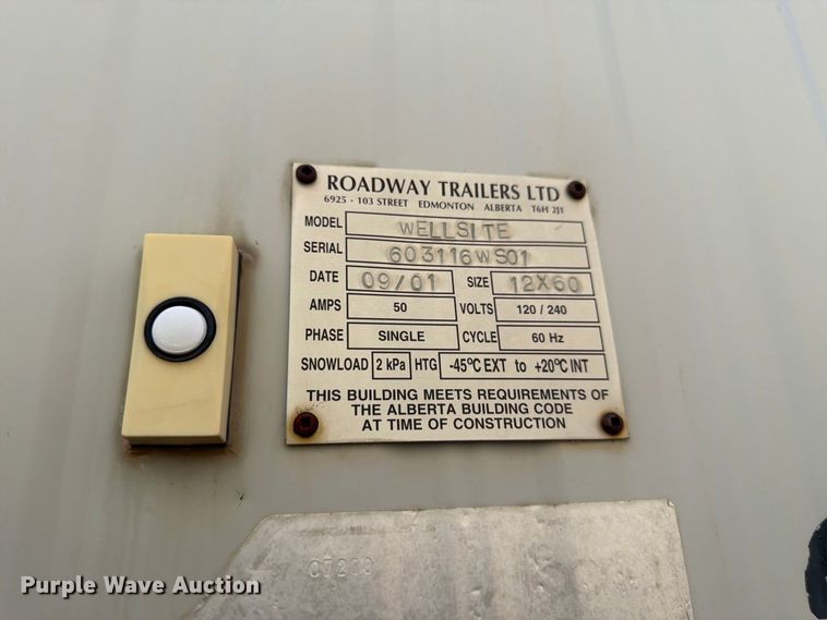 image for item EW2262 Roadway Trailers Wellsite skid mounted living quarters