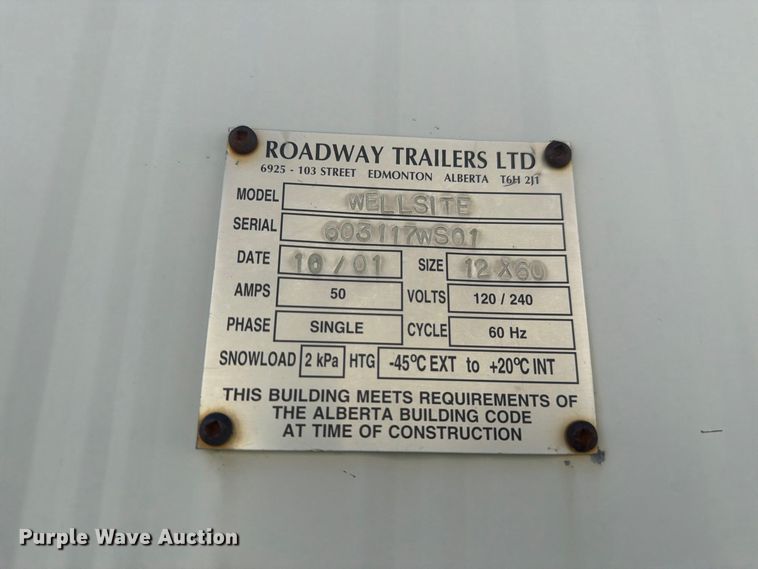 image for item EW2271 Auburn Wellsite skid mounted living quarters