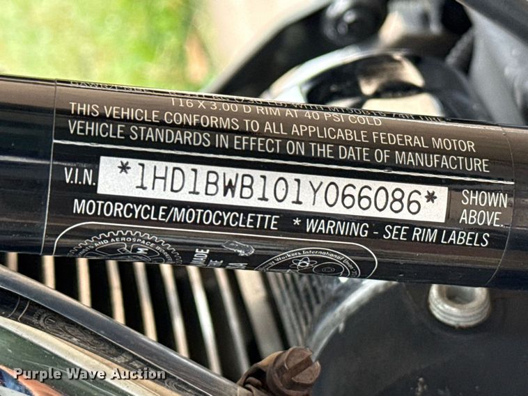 image for item EW4357 2001 Harley Davidson Heritage motorcycle