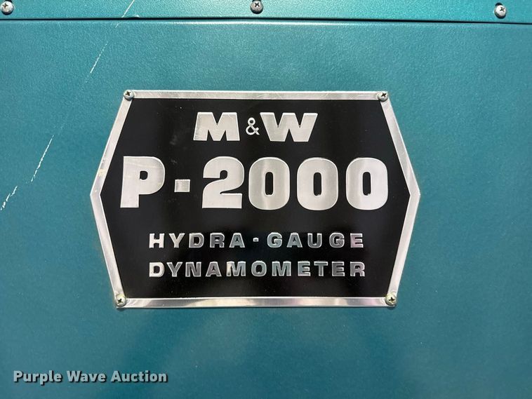 image for item EW4373 M&W P-2000 PTO dynamometer