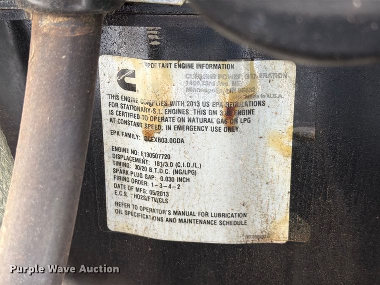 image for item EW8903 Cummins GGMB-1328084 generator