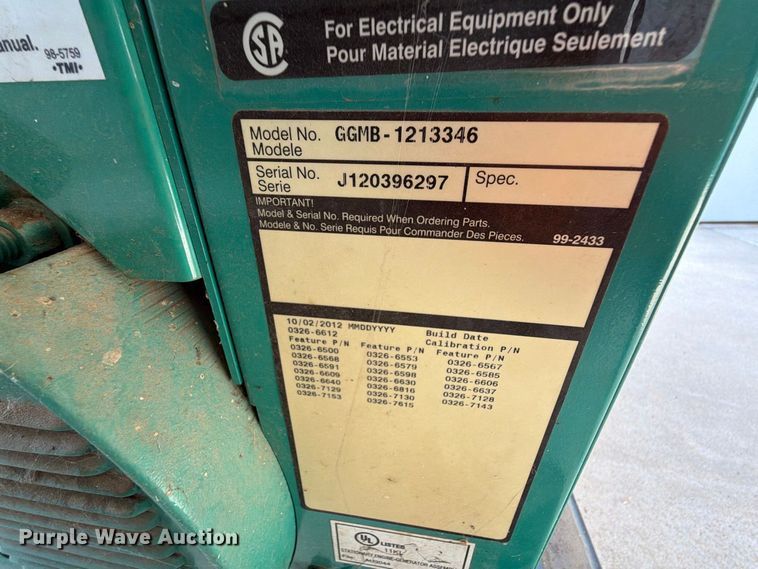 image for item EW8906 Cummins GGMB-1213346 generator