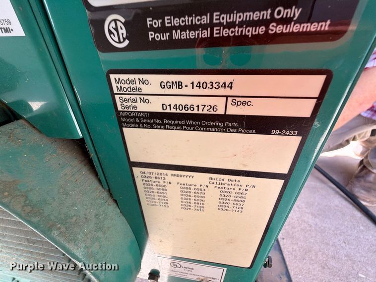 image for item EW8907 Cummins GGMB-1403344 generator