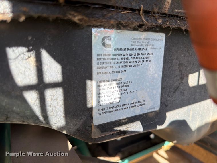image for item EW8908 Cummins GGPA-1405482 generator