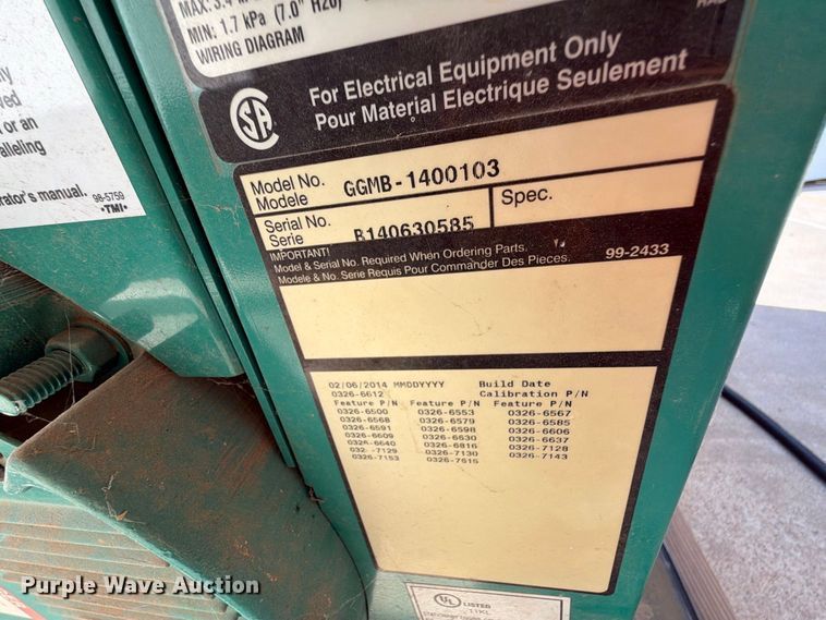 image for item EW8909 Cummins GGMB-1400103 generator