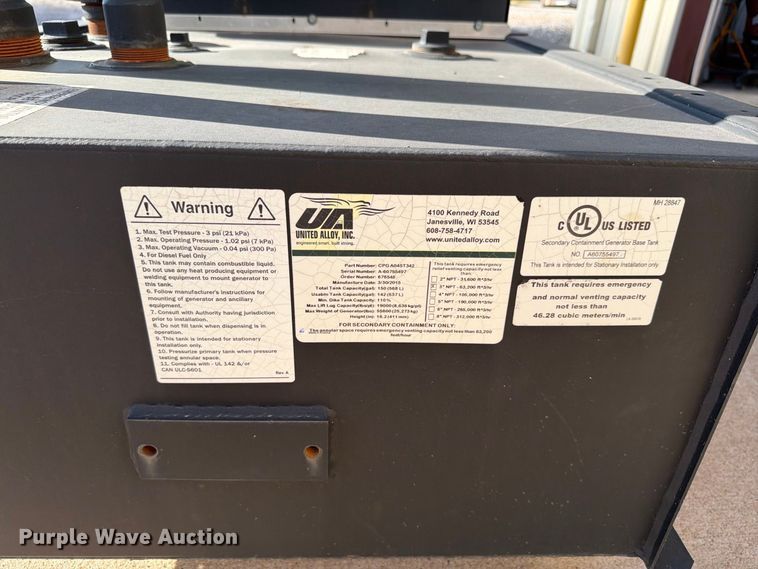image for item EW8913 Cummins C25 D6 generator