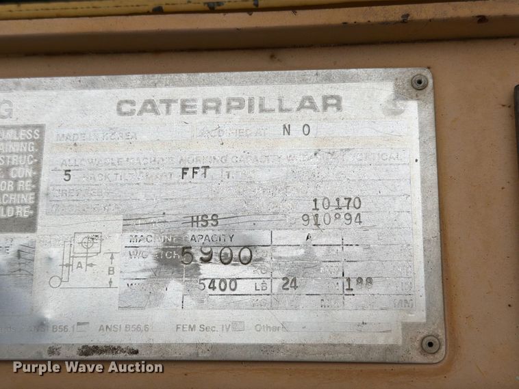 image for item EW8973 Caterpillar VC60D forklift